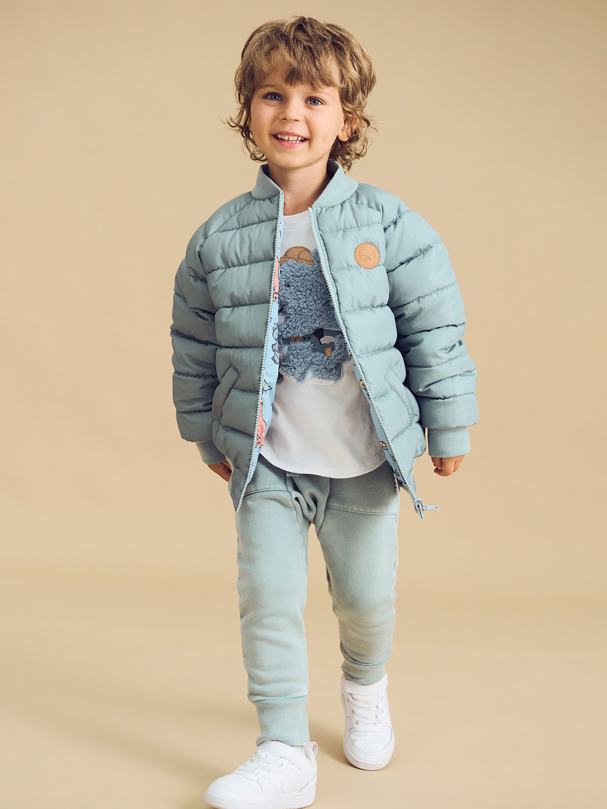 Construction Dinos Reversible Bomber - Mineral Green