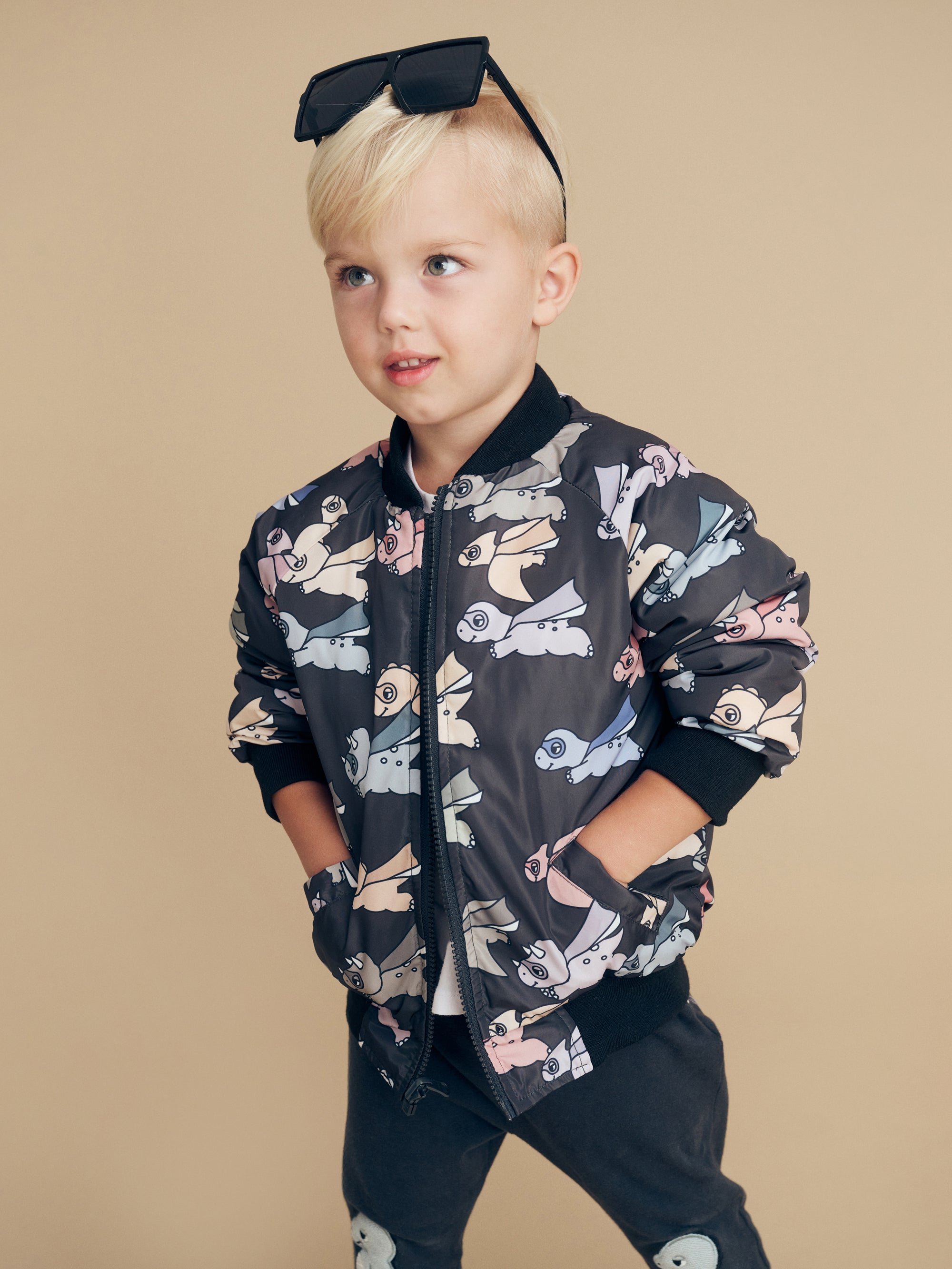 Huxbaby Super Dino Reversible Bomber