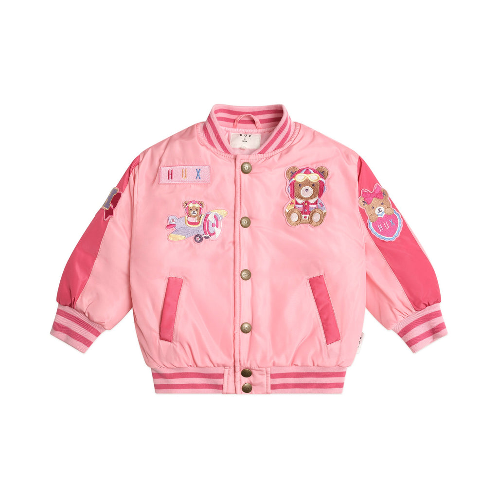 Huxbaby Cherry Varsity Bomber Jacket