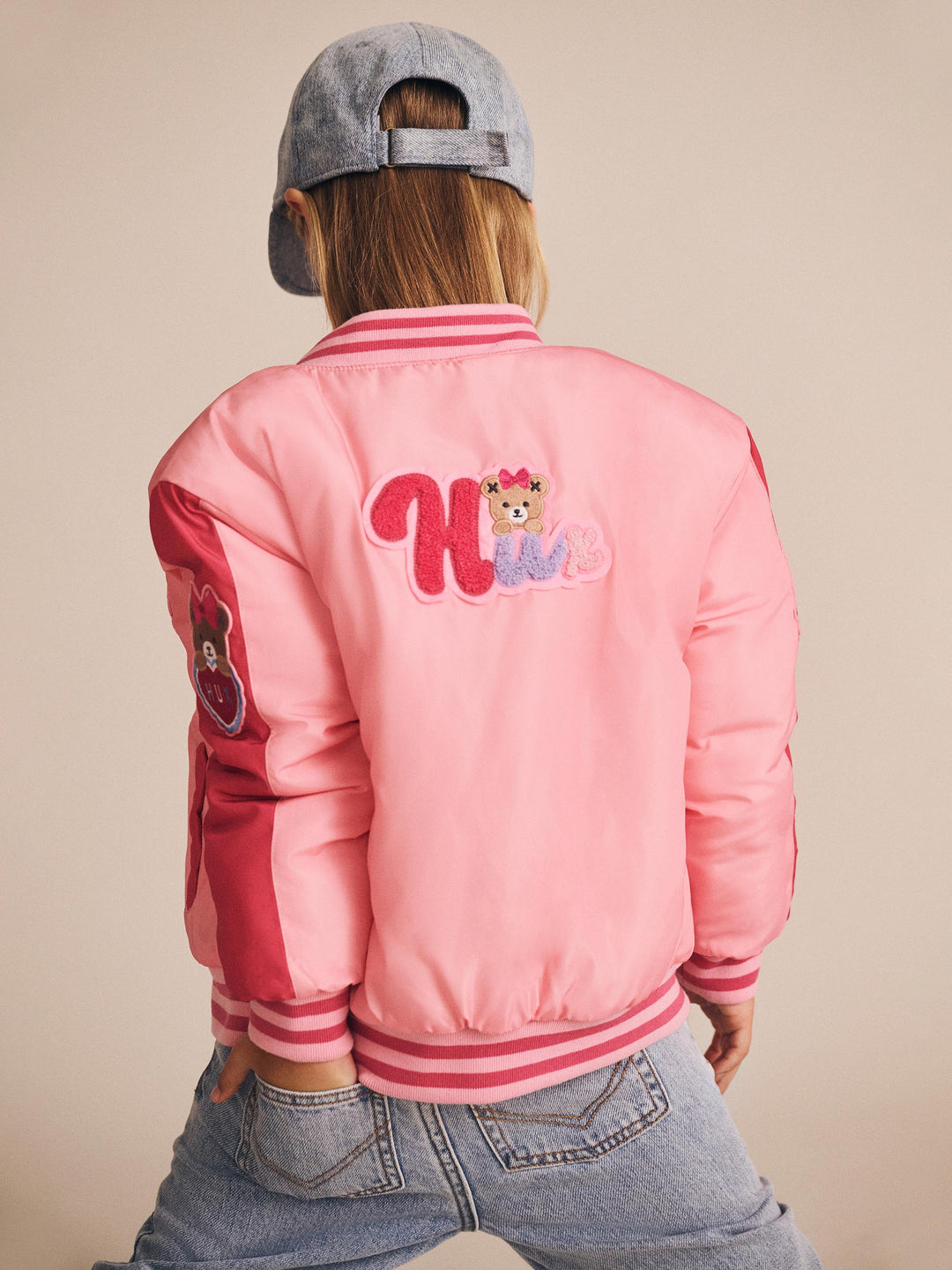 Huxbaby Cherry Varsity Bomber Jacket