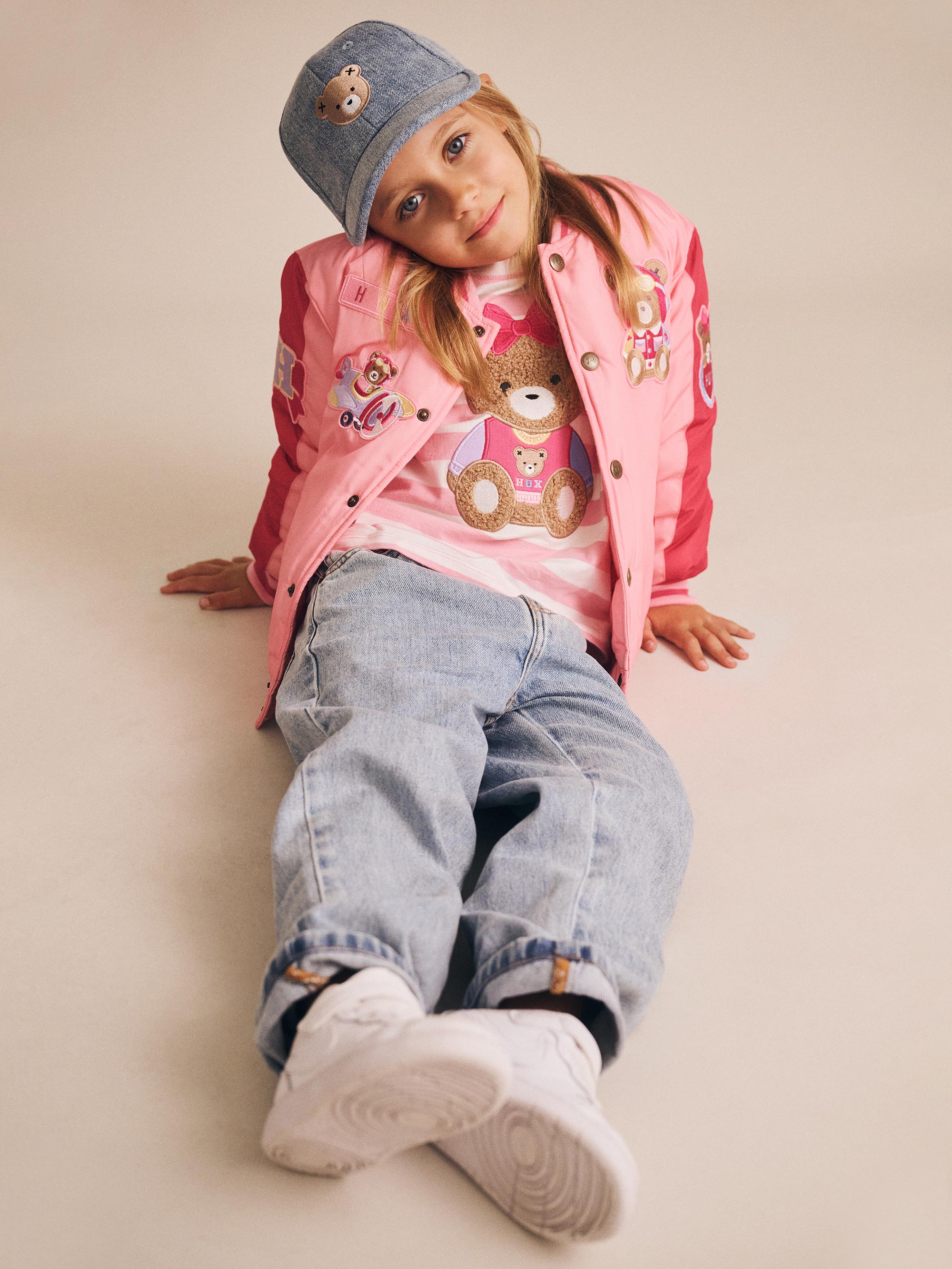 Huxbaby Cherry Varsity Bomber Jacket