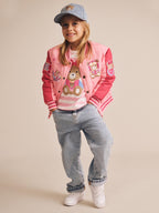 Huxbaby Cherry Varsity Bomber Jacket