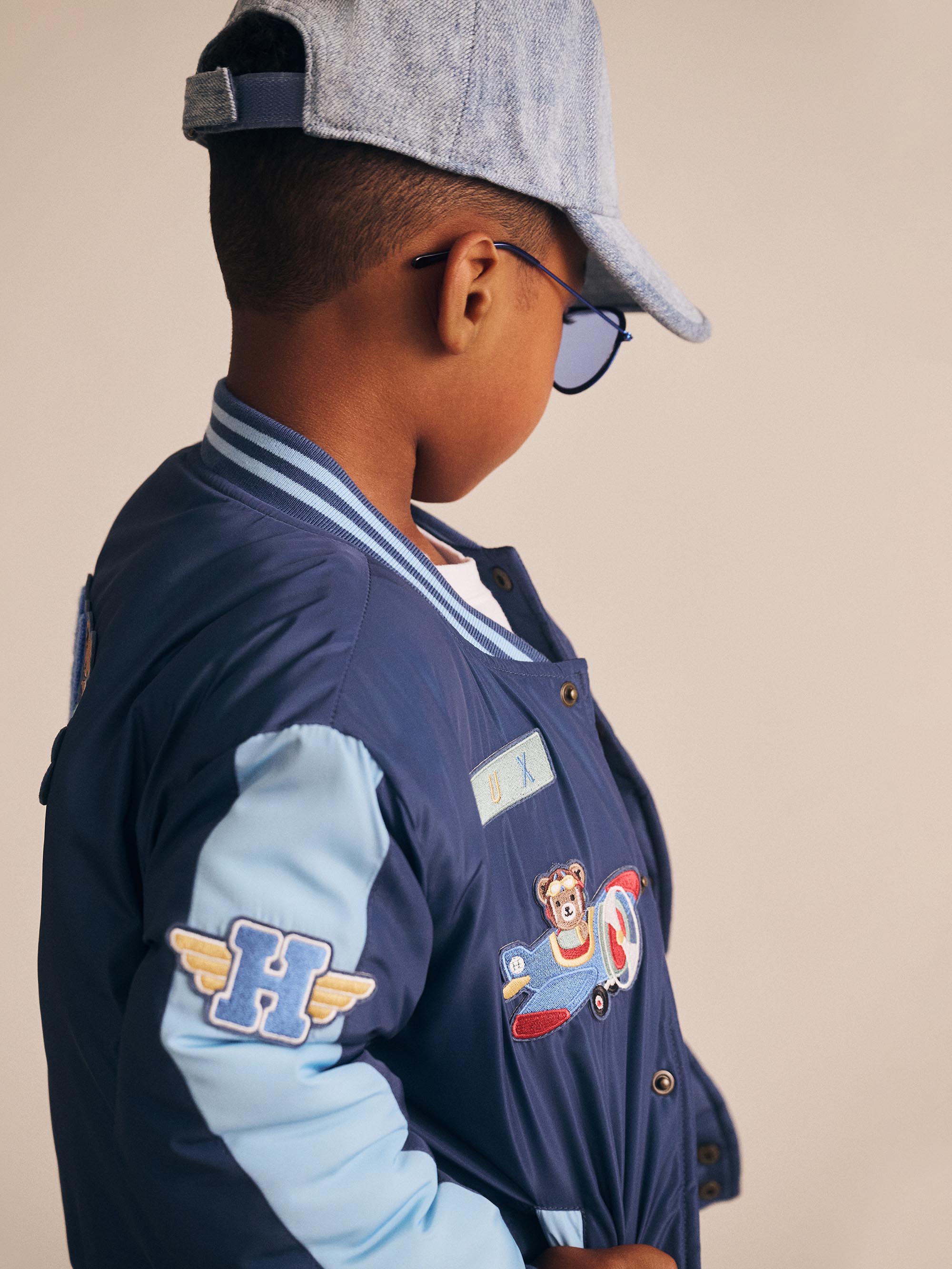 Huxbaby Aviator Varsity Bomber Jacket