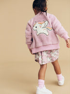 Magical Unicorn Fur Jacket - Orchid