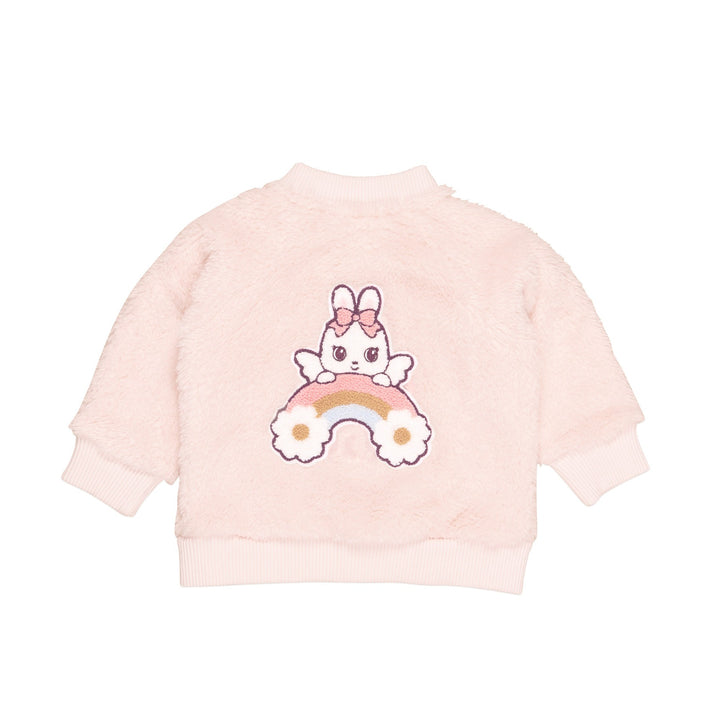 Huxbaby Fairy Bunny Fur Jacket - Pink Pearl