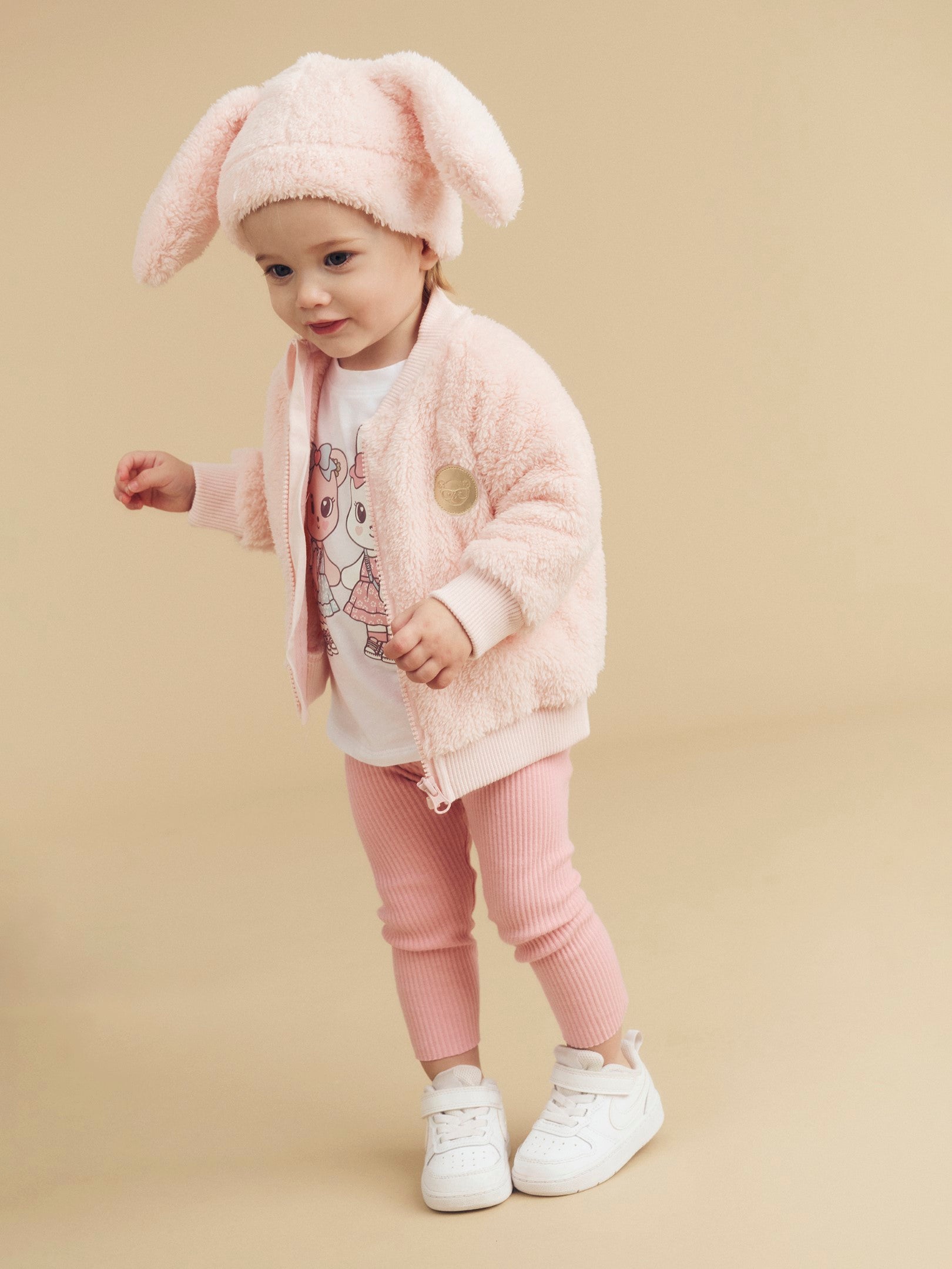 Fairy Bunny Fur Jacket - Pink Pearl
