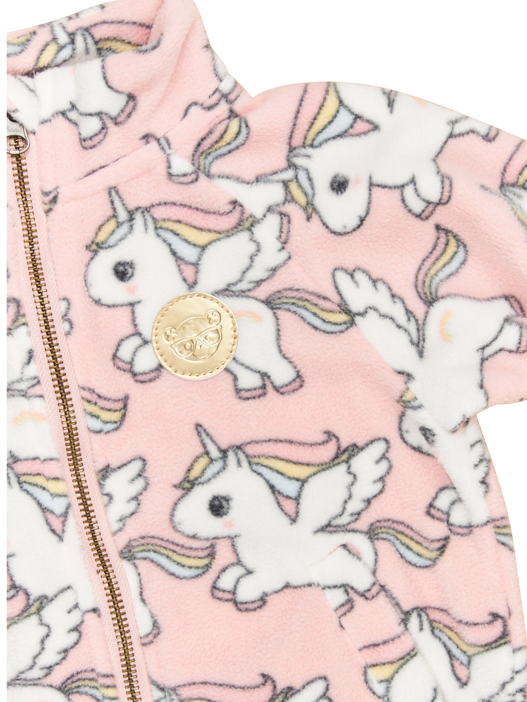Magical Unicorn Fleece Jacket - Rosebud