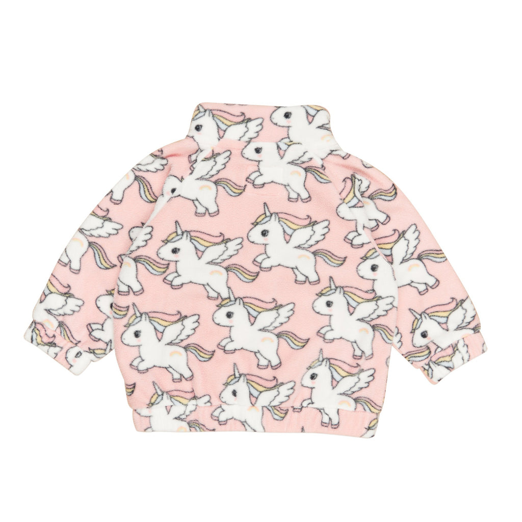 Magical Unicorn Fleece Jacket - Rosebud