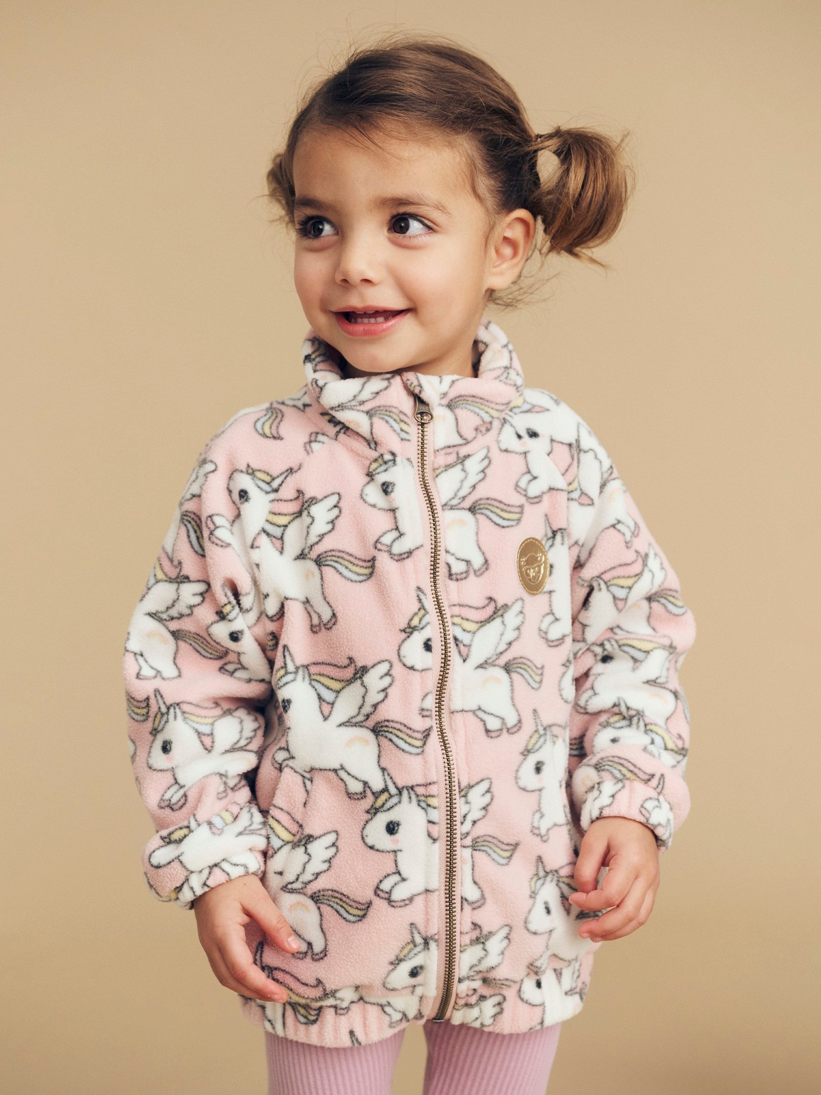 Magical Unicorn Fleece Jacket - Rosebud