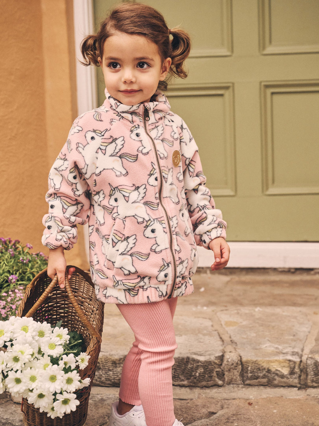 Magical Unicorn Fleece Jacket - Rosebud