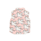 Magical Unicorn Reversible Fleece Vest - Rosebud