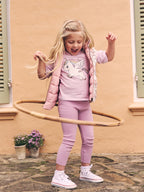 Magical Unicorn Reversible Fleece Vest - Rosebud