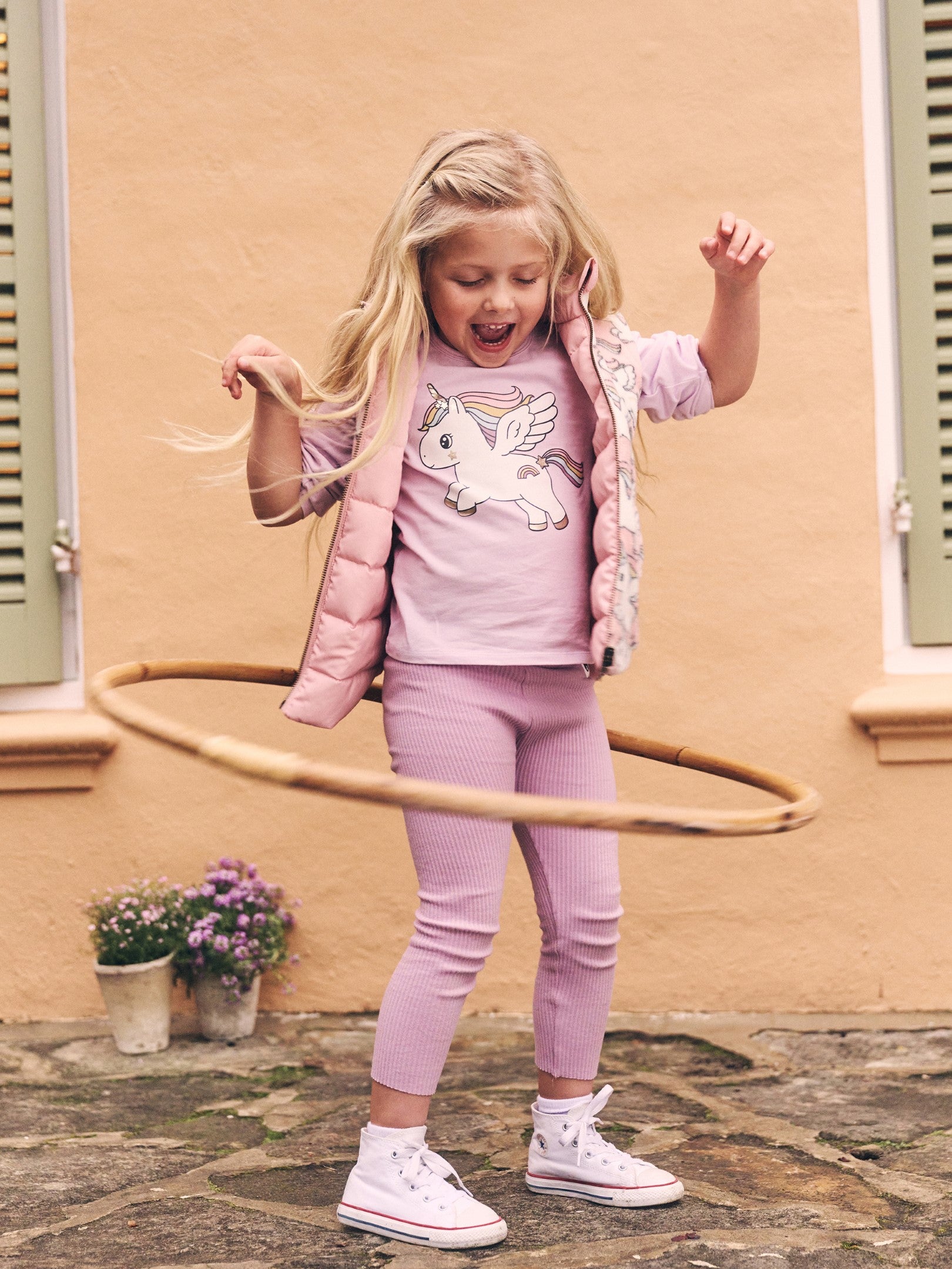 Huxbaby Magical Unicorn Reversible Fleece Vest - Rosebud