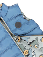 Dino Band Reversible Fleece Vest - Night