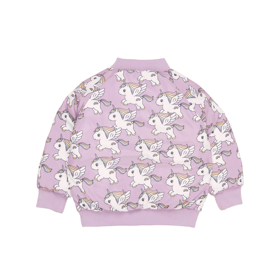 Huxbaby Magical Unicorn Reversible Bomber - Orchid