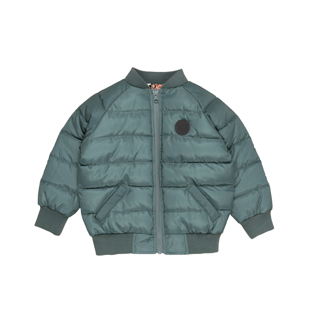 Huxbaby Dino Band Reversible Bomber - Light Spruce