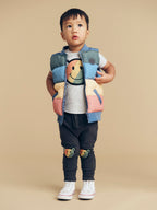 Smiley Rainbow Puffer Vest