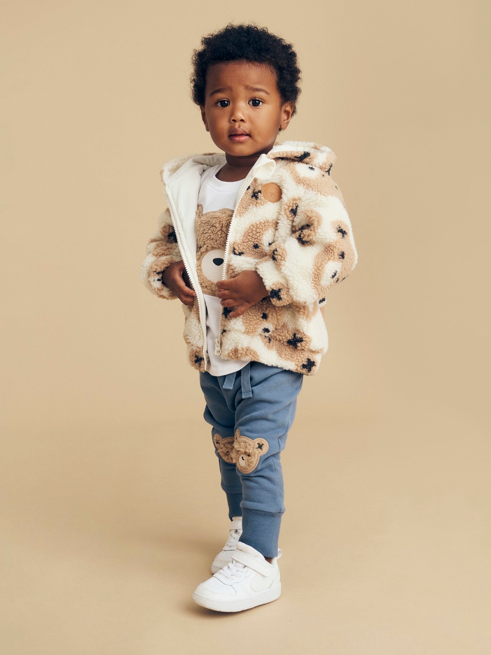 Huxbear Sherpa Hoodie - Natural