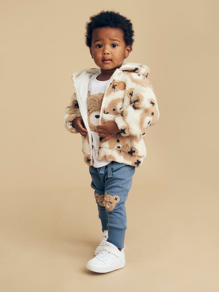 Huxbaby Huxbear Sherpa Hoodie - Natural