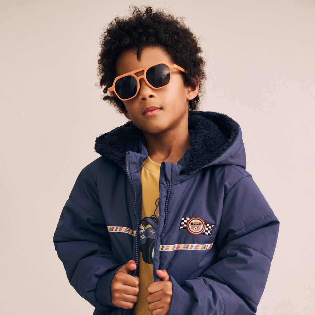 Rug Up Hux Spliced Puffer Jacket