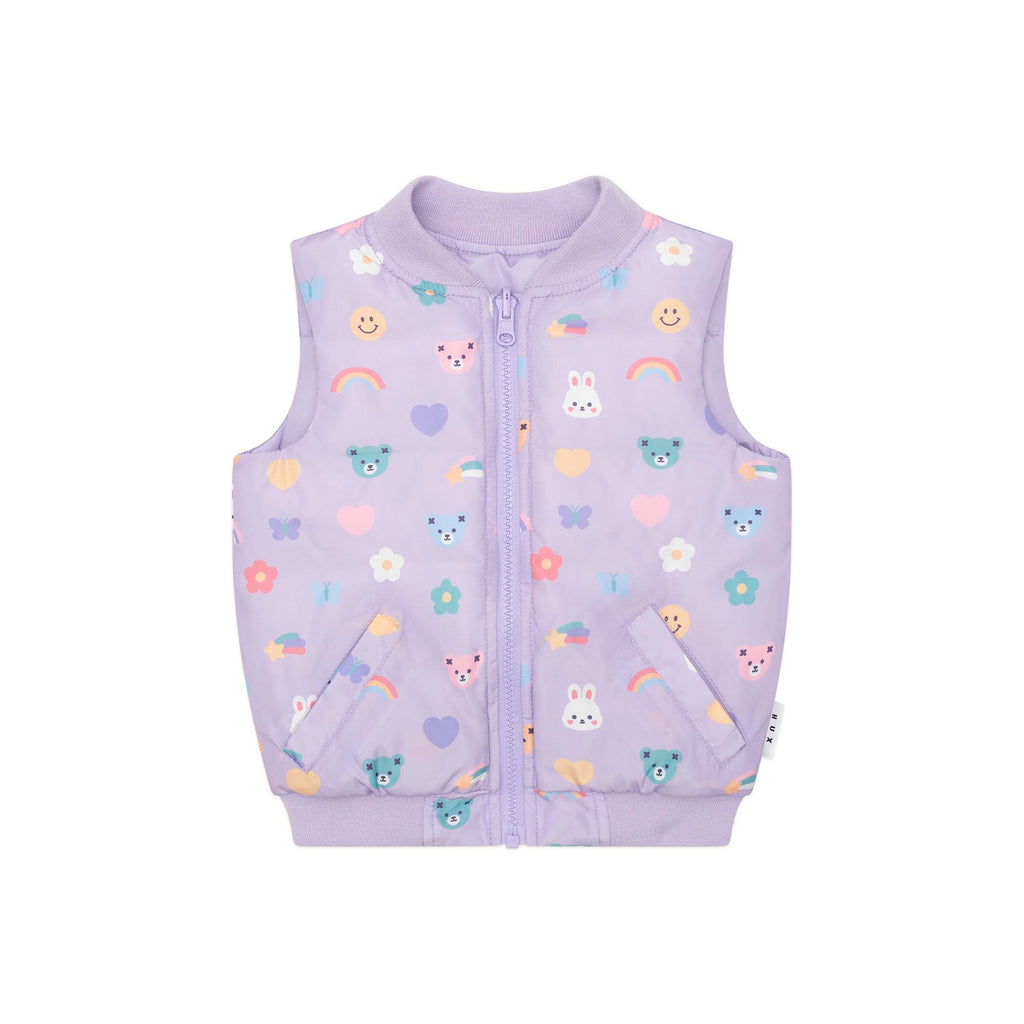 Huxbaby Hux Emoji Reversible Puffer Vest