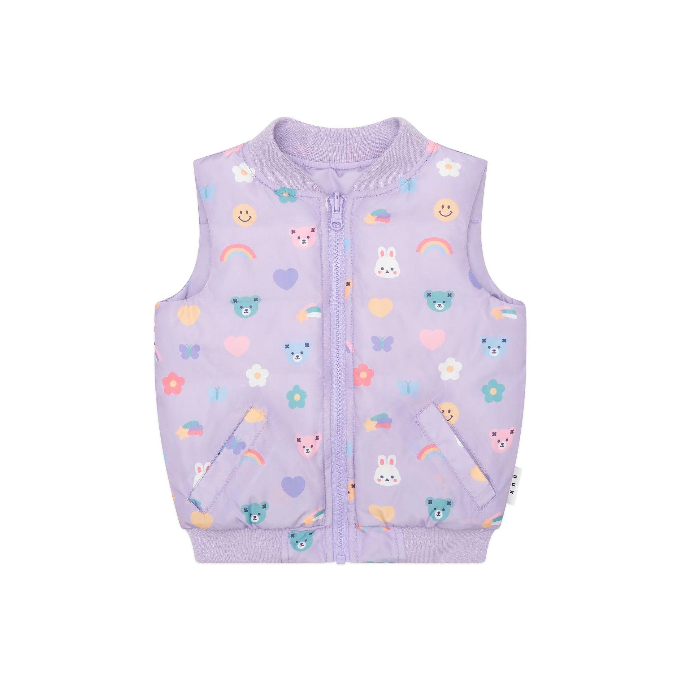 Huxbaby Hux Emoji Reversible Puffer Vest