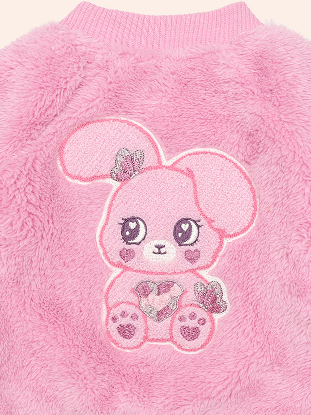 Huxbaby Gem Bunny Furry Jacket