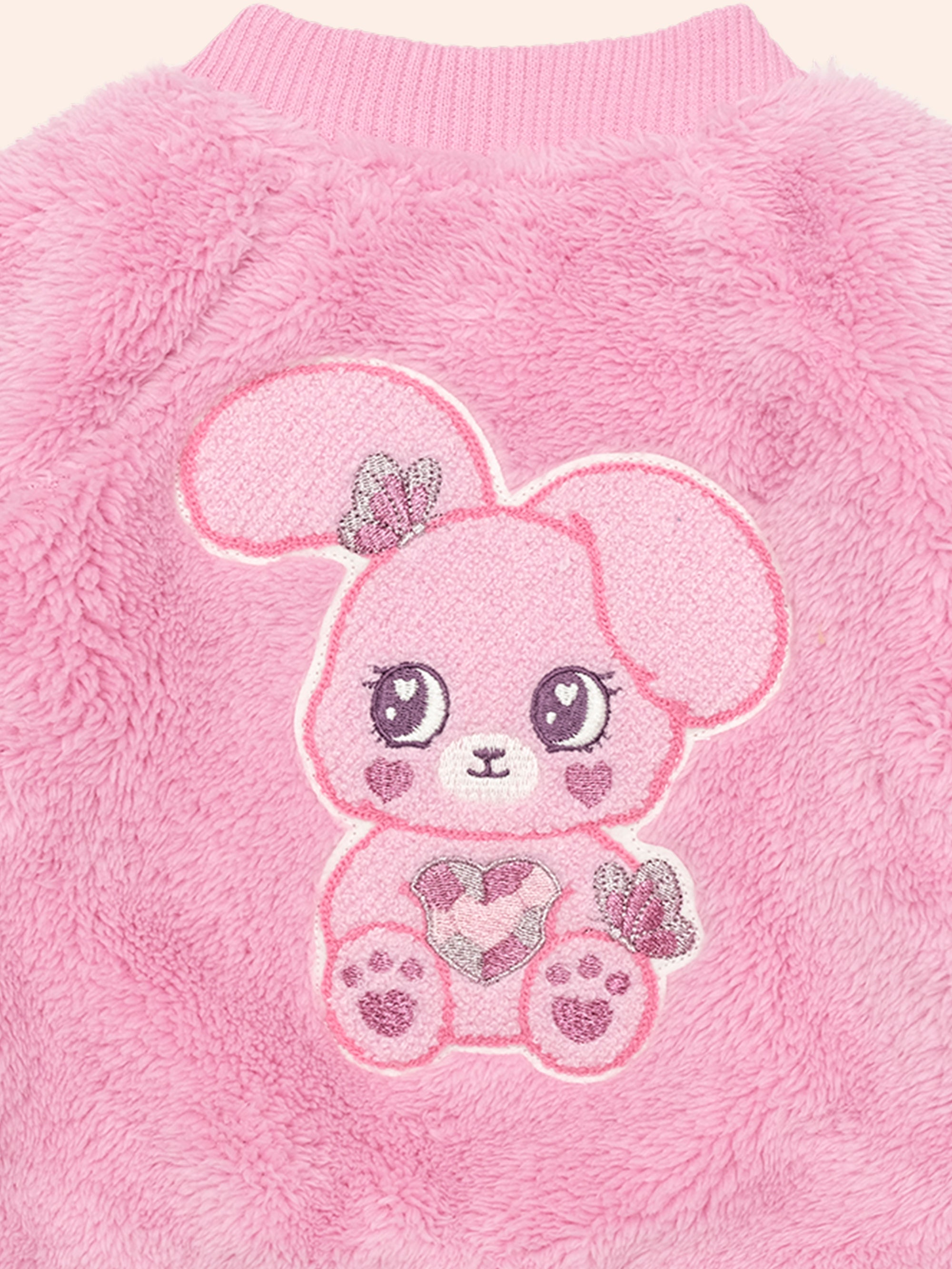 Huxbaby Gem Bunny Furry Jacket
