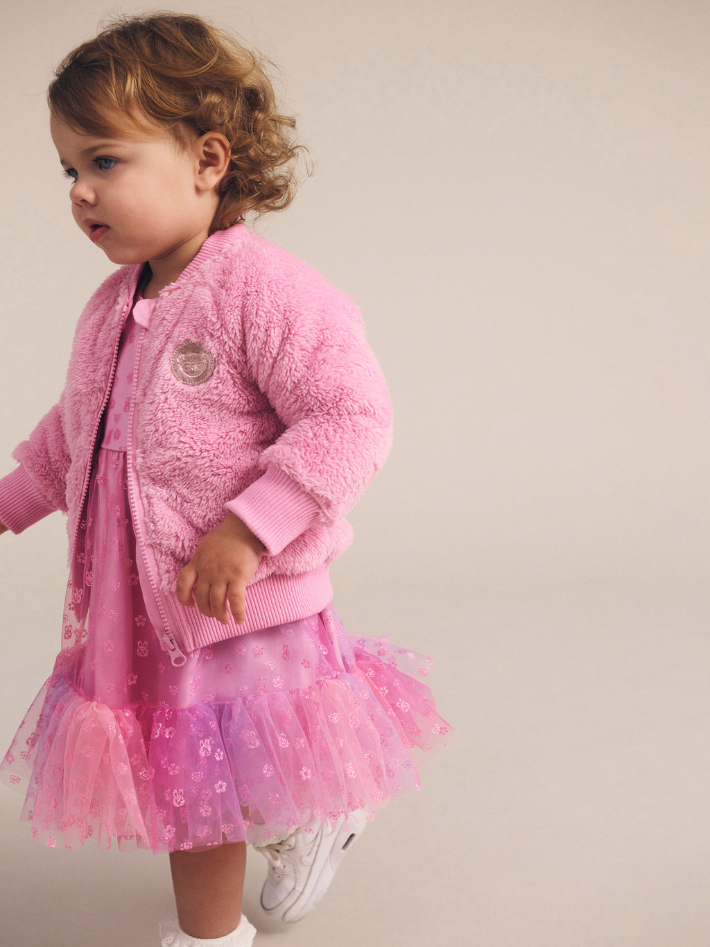 Huxbaby Gem Bunny Furry Jacket