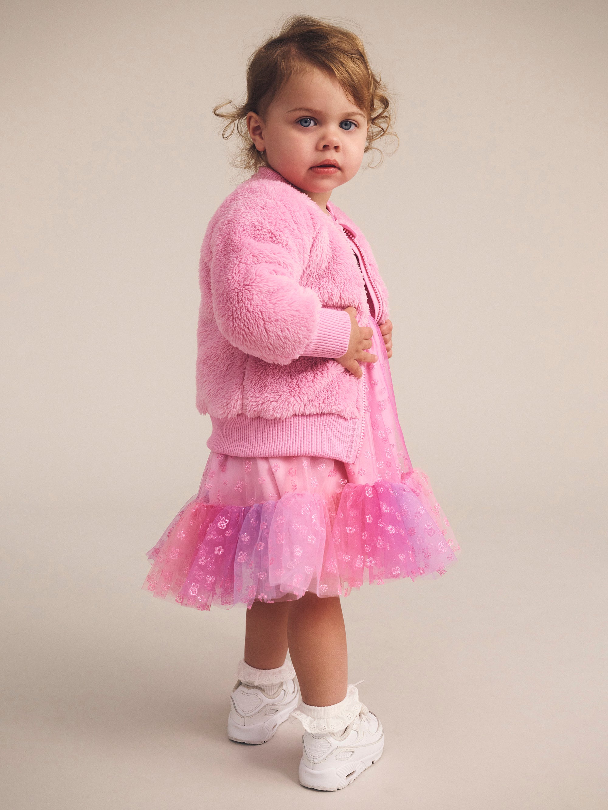 Huxbaby Gem Bunny Furry Jacket