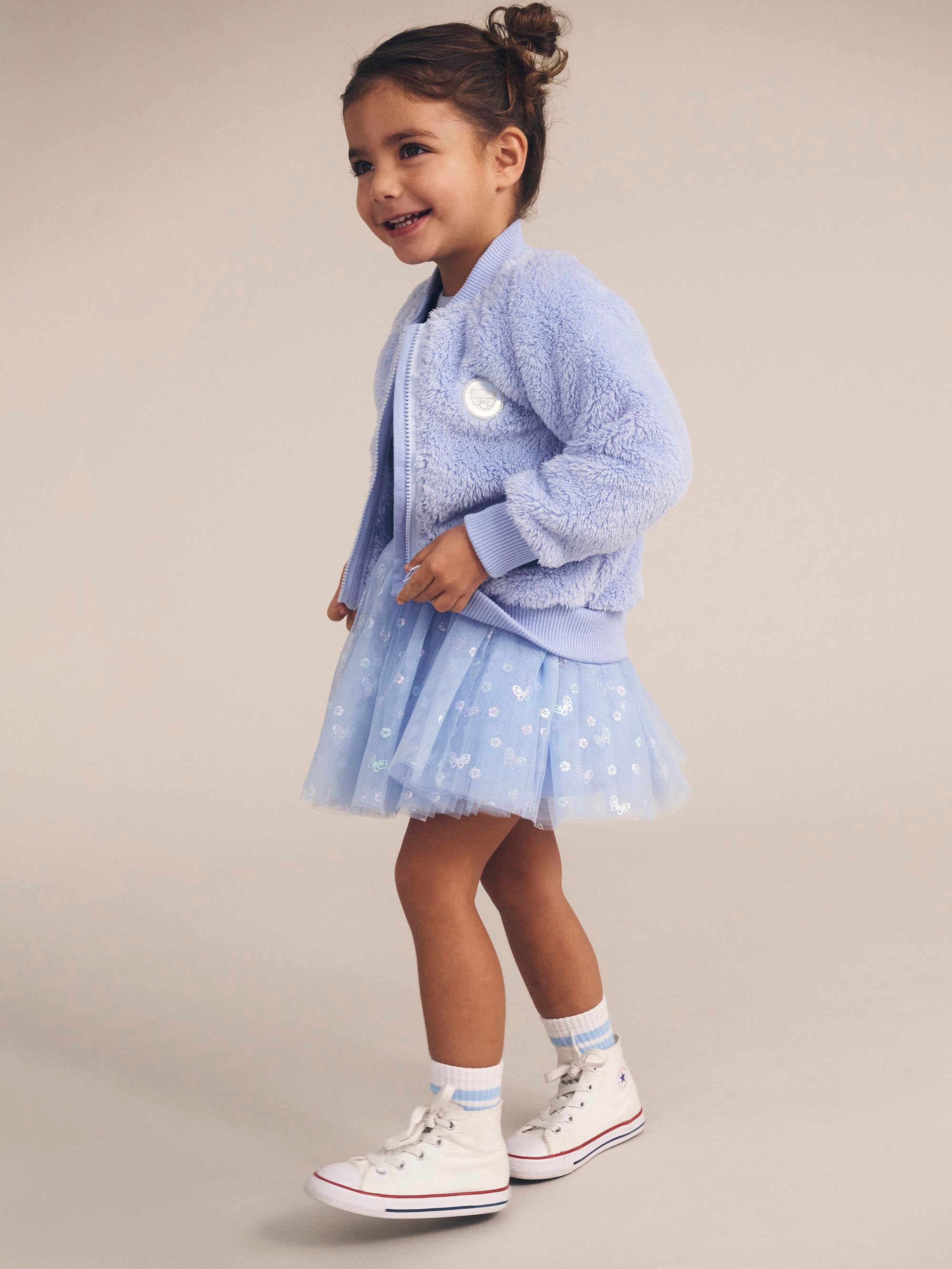 Huxbaby Butterfly Furry Jacket