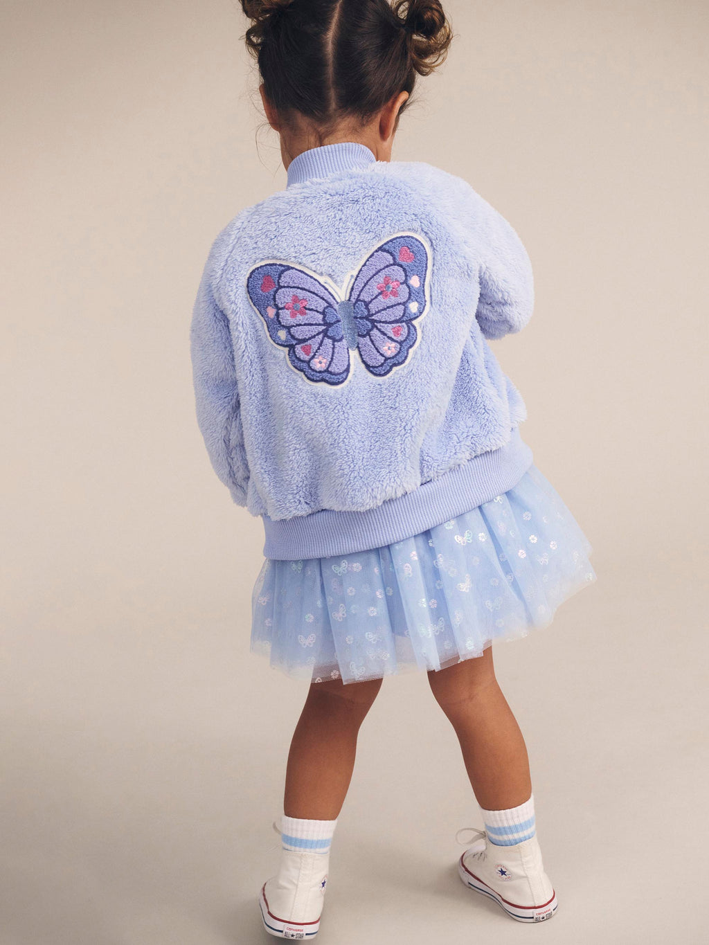 Huxbaby Butterfly Furry Jacket