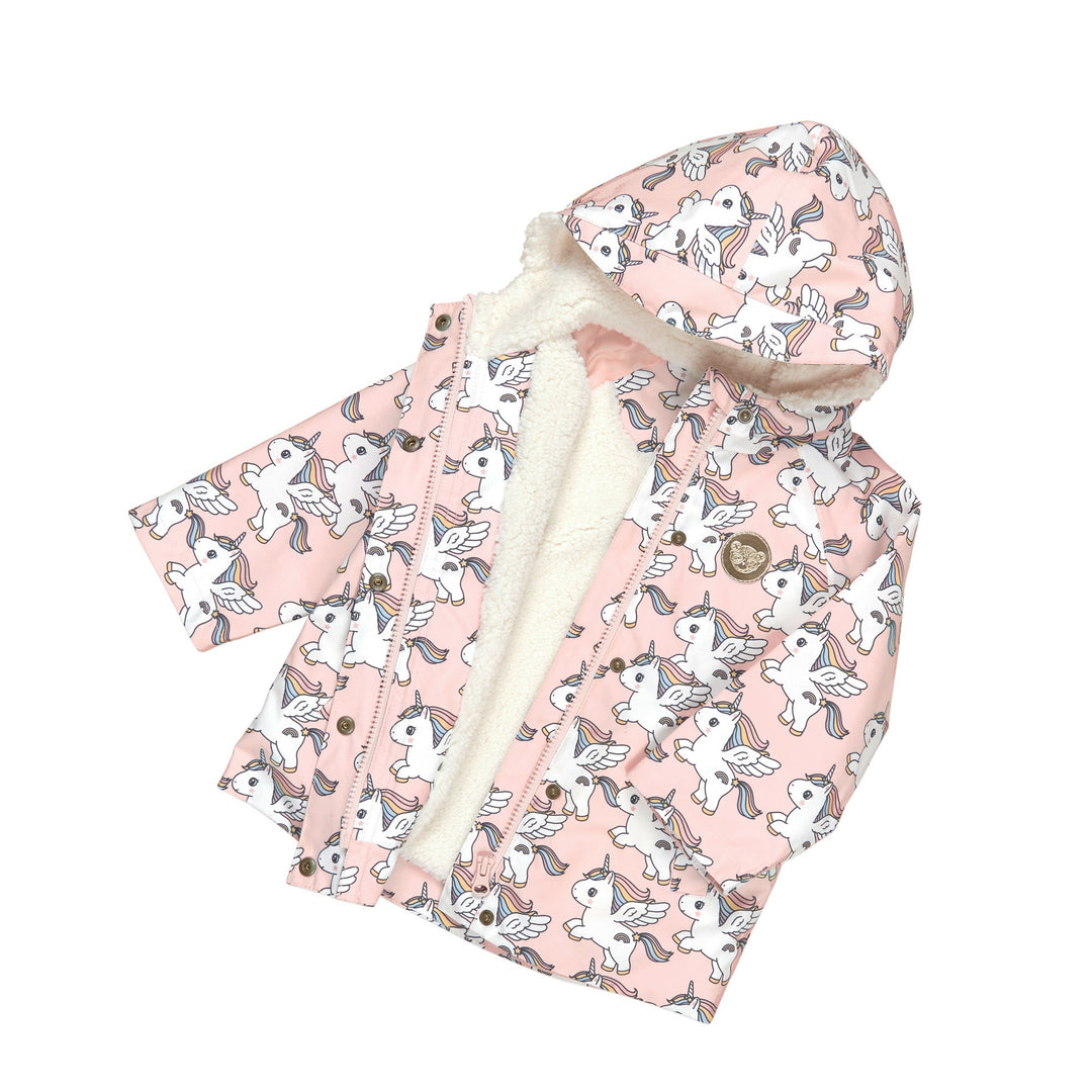 Huxbaby Magical Unicorn Raincoat - Rosebud