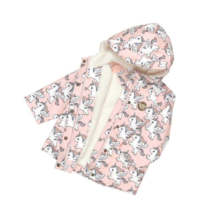 Huxbaby Magical Unicorn Raincoat - Rosebud