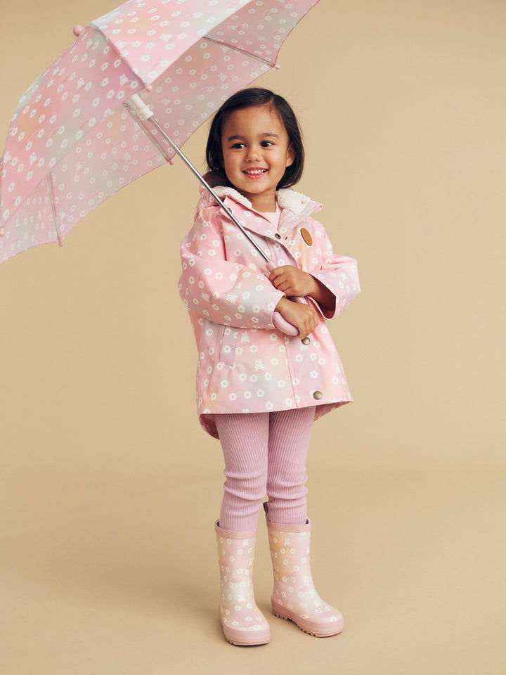 Huxbaby Bunny Raincoat - Rainbow