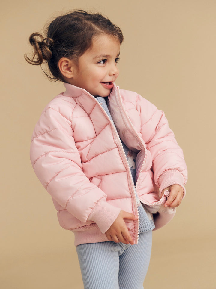 Huxbaby Rainbow Reversible Bomber - Rosebud