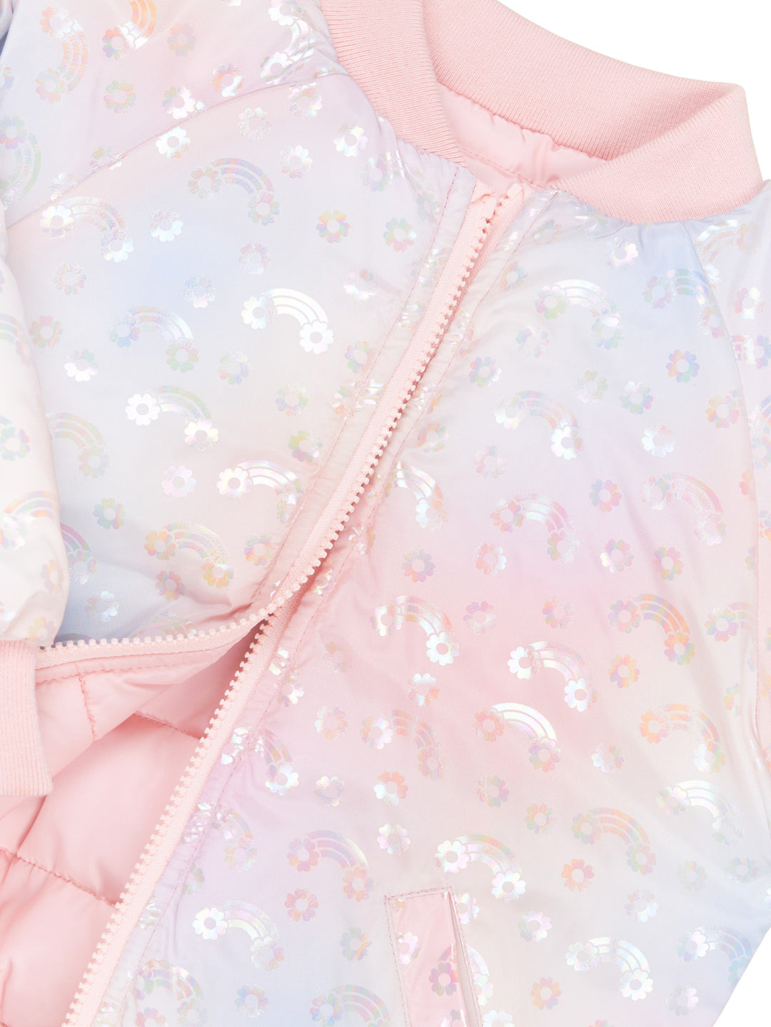 Huxbaby Rainbow Reversible Bomber - Rosebud