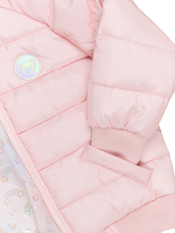 Huxbaby Rainbow Reversible Bomber - Rosebud