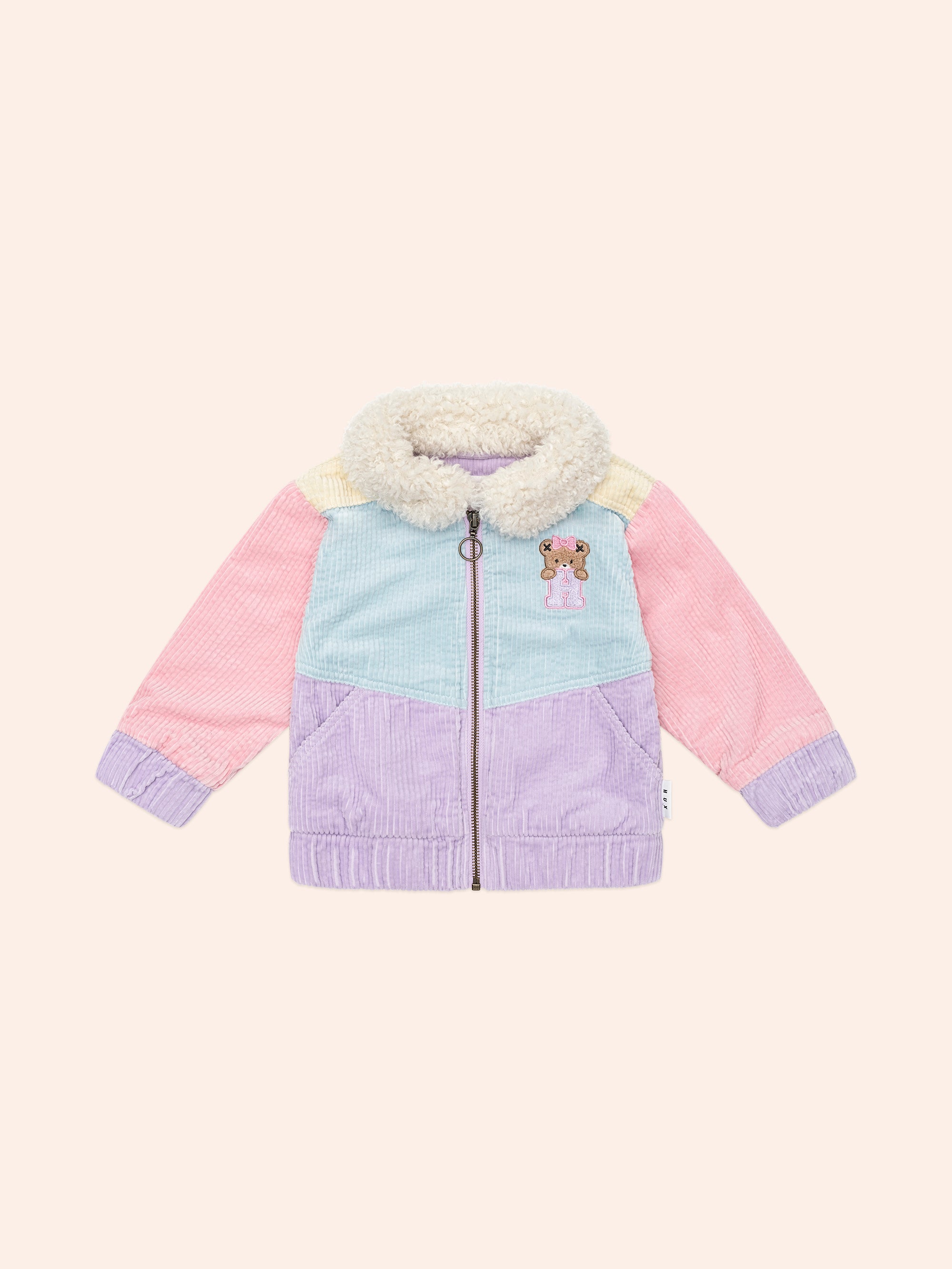 Blush Colour Block Cord Jacket – Daisy and Hen