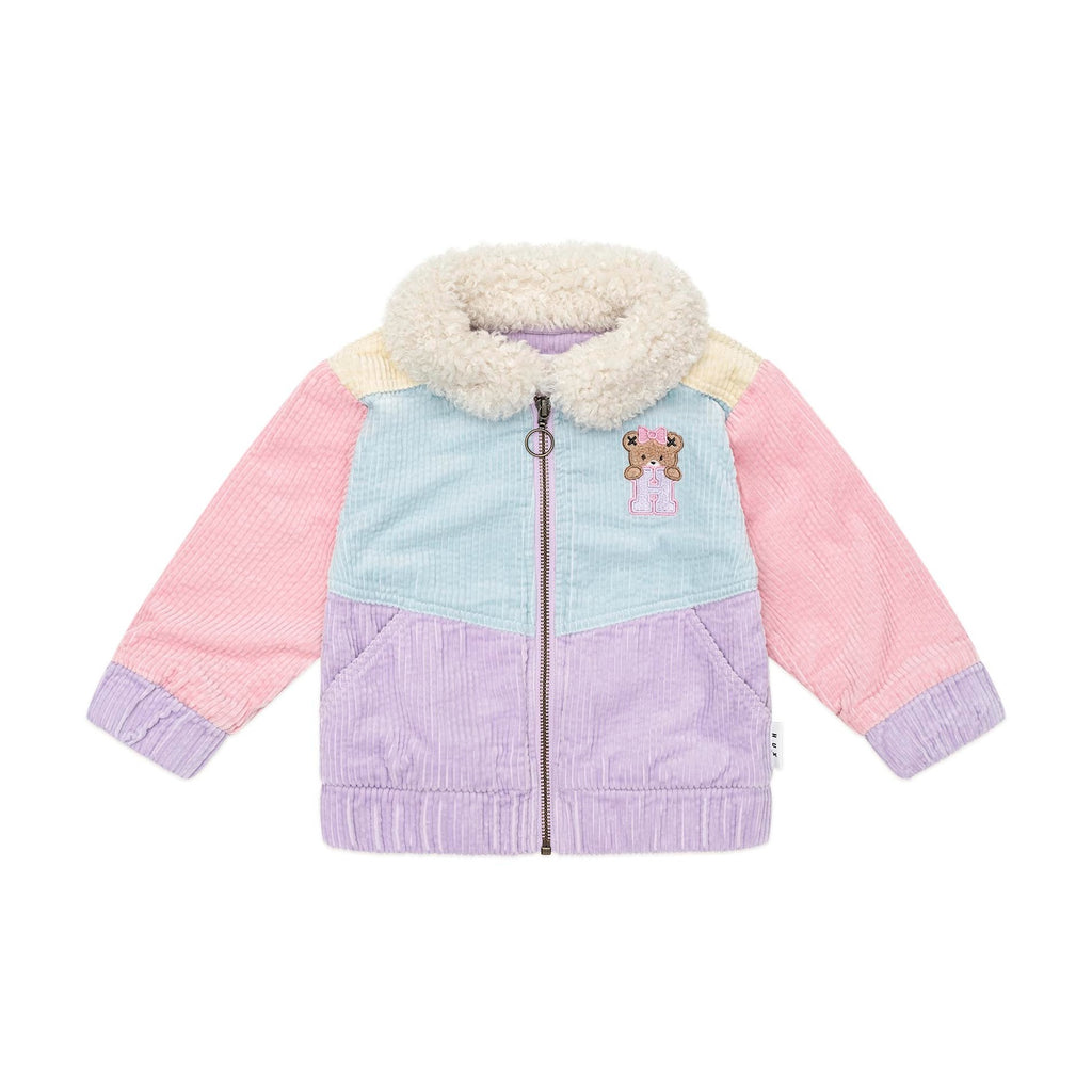 Huxbaby Blush Colour Block Cord Jacket