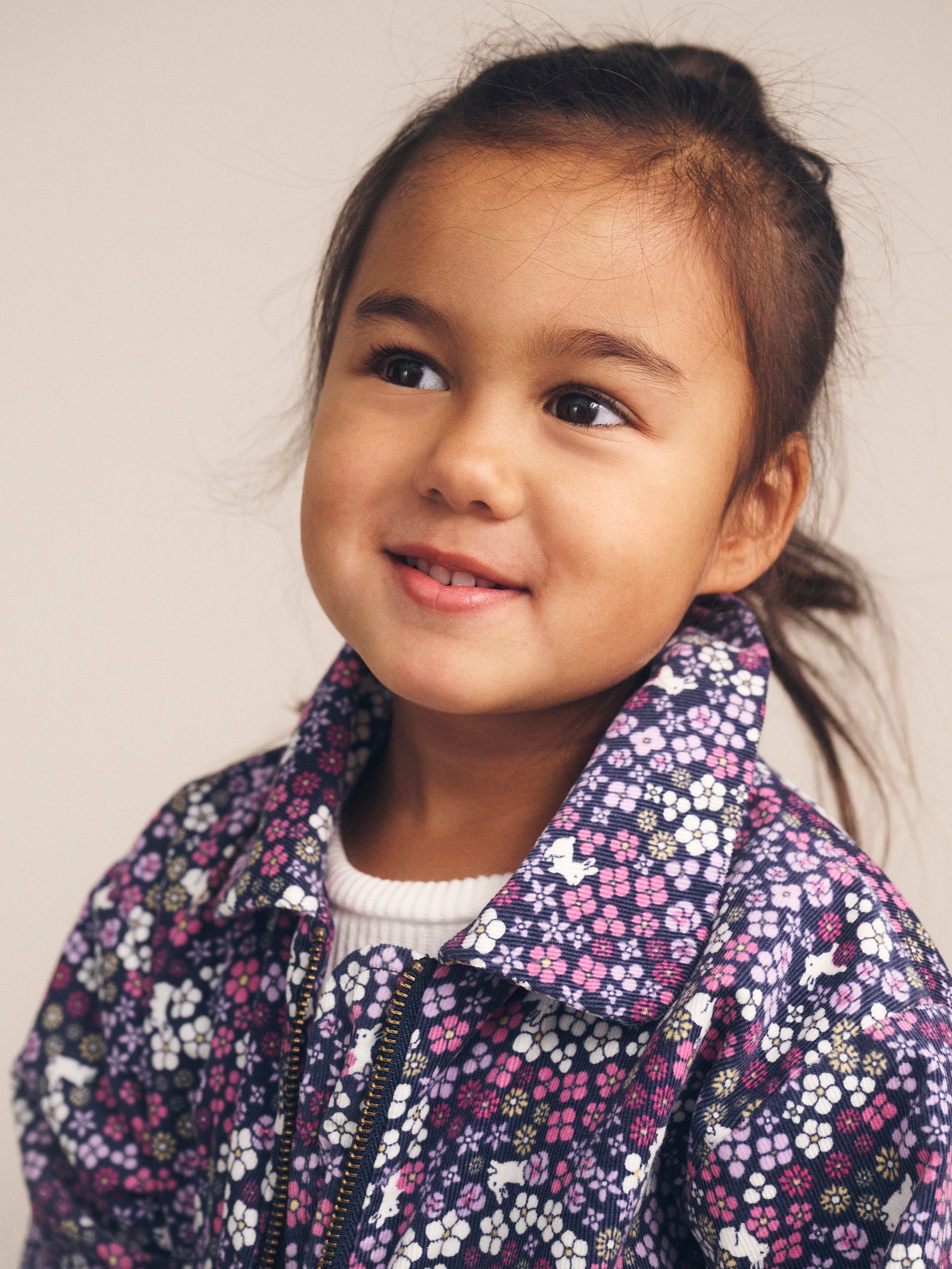 Huxbaby Midnight Flower Garden Cord Jacket