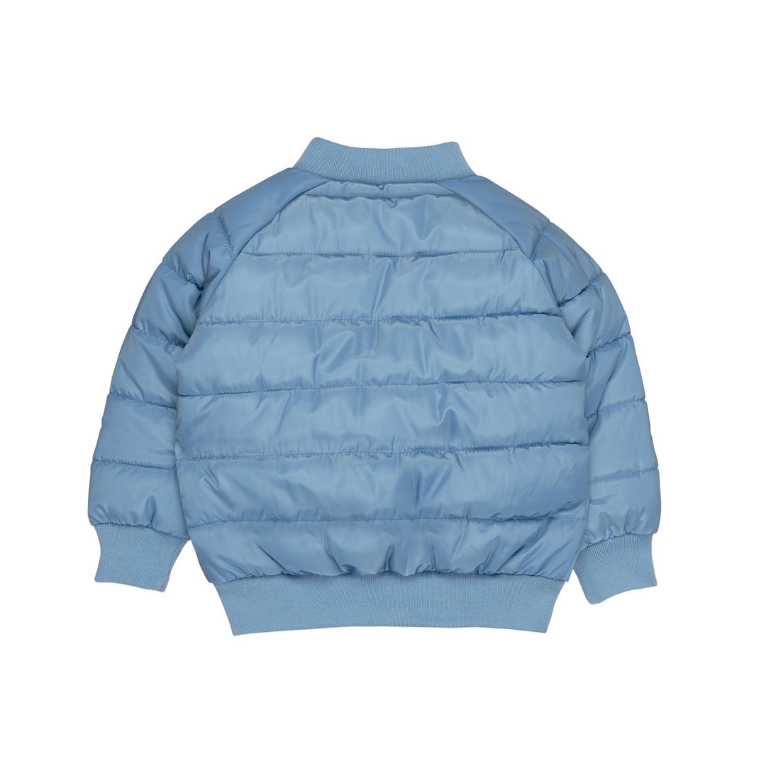 Huxbaby Dino Dog Reversible Bomber - Mountain Blue