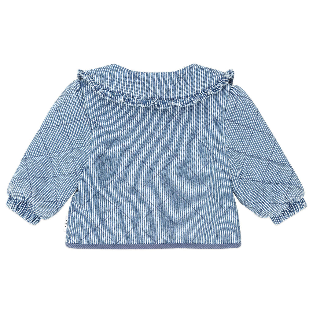 Vintage Bow Collar Denim Jacket