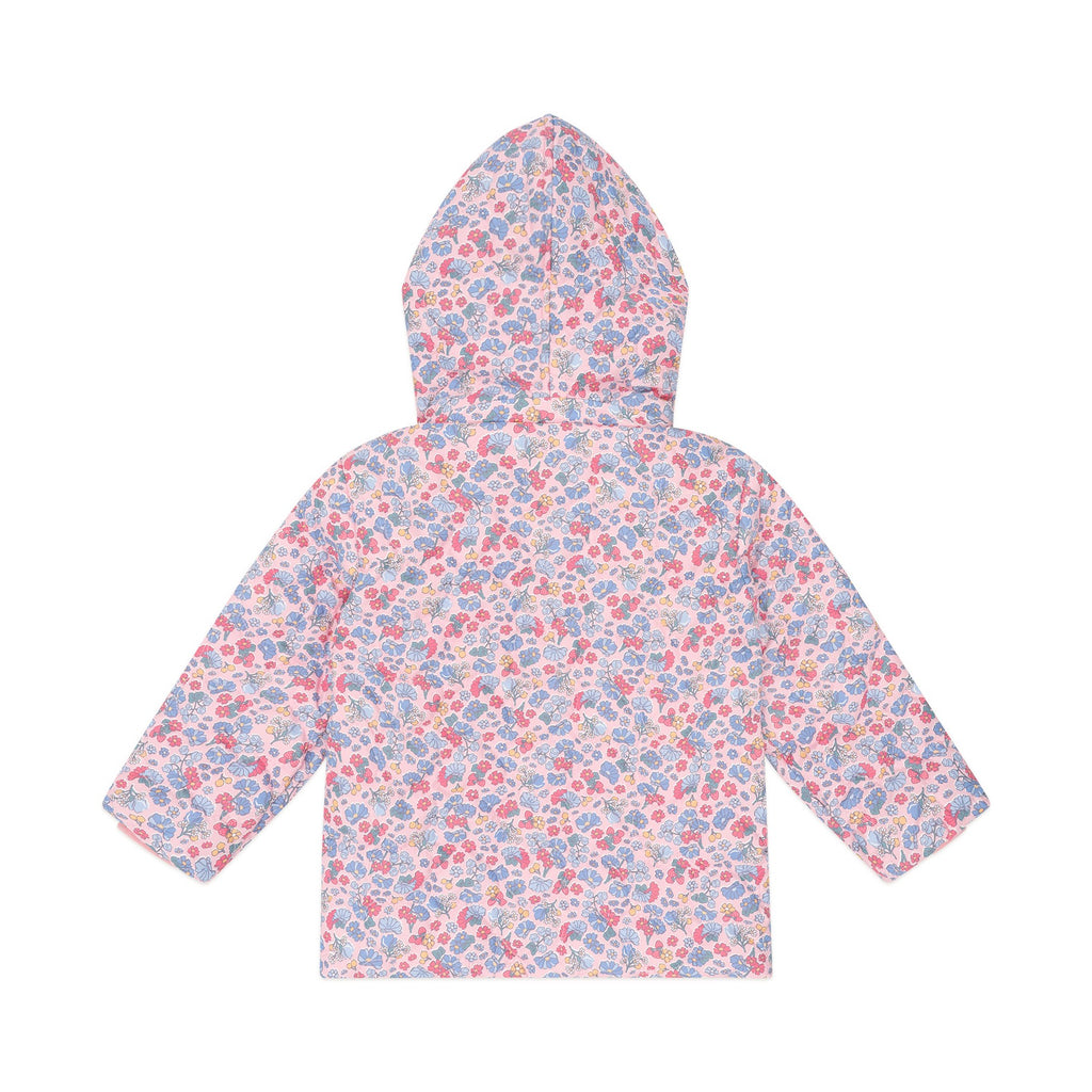 Heart Floral Quilted Puffer Jacket
