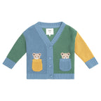 Hidden Hux Fisherman Rib Cardi - Multi