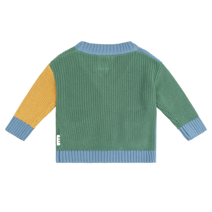 Huxbaby Hidden Hux Fisherman Rib Cardi - Multi