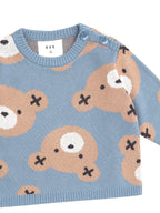 Huxbear Knit Jumper - Cornflower