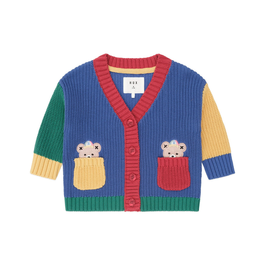 Colour Block Varsity Hux Cardi