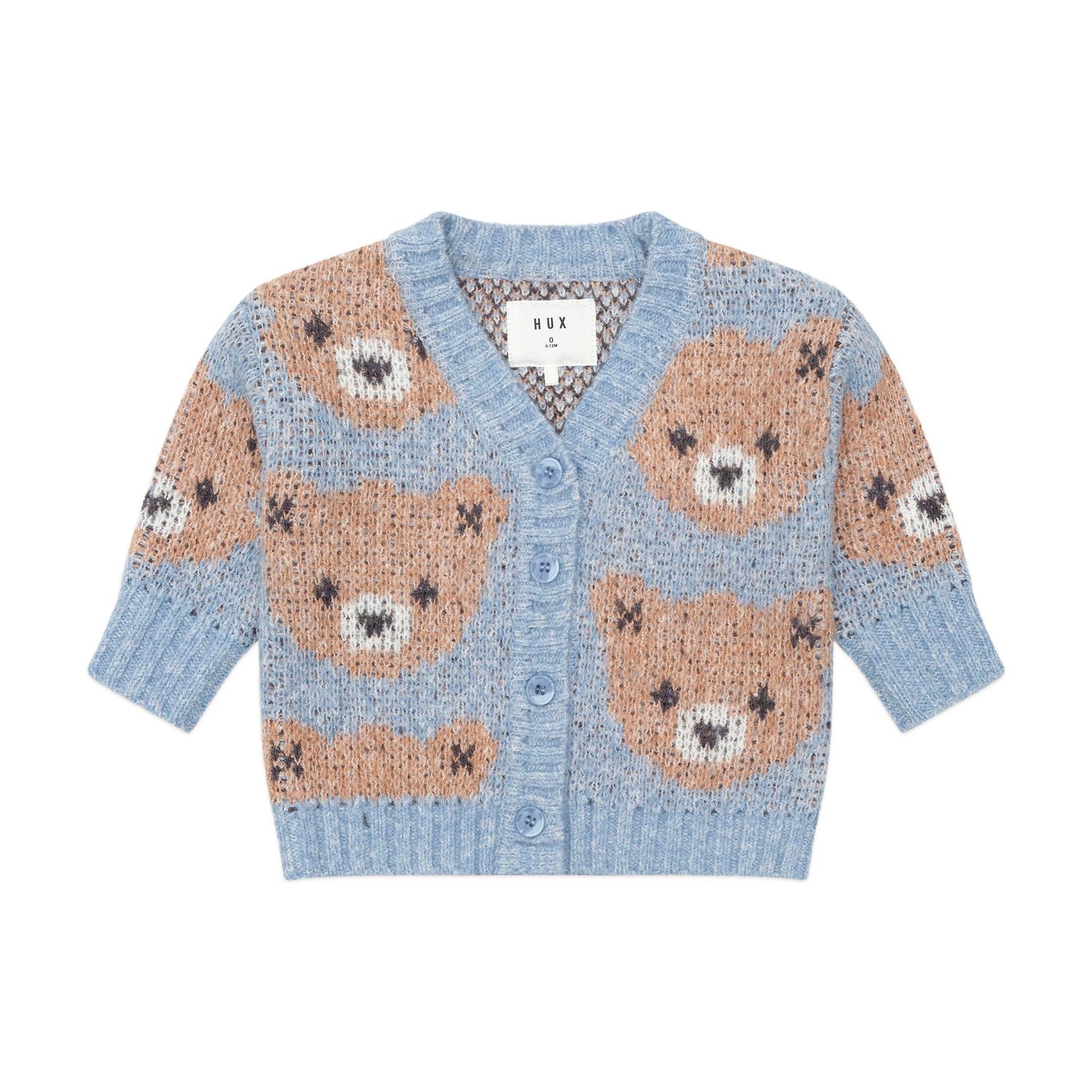 Huxbaby Dusk Blue Huxbear Knit Cardi