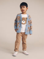 Huxbaby Dusk Blue Huxbear Knit Cardi